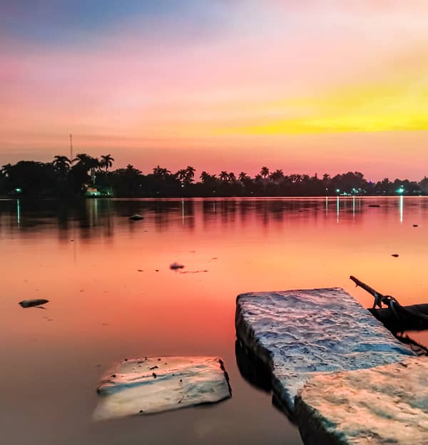 sunset-vivekanand-lake-raipur-chhattisgarh